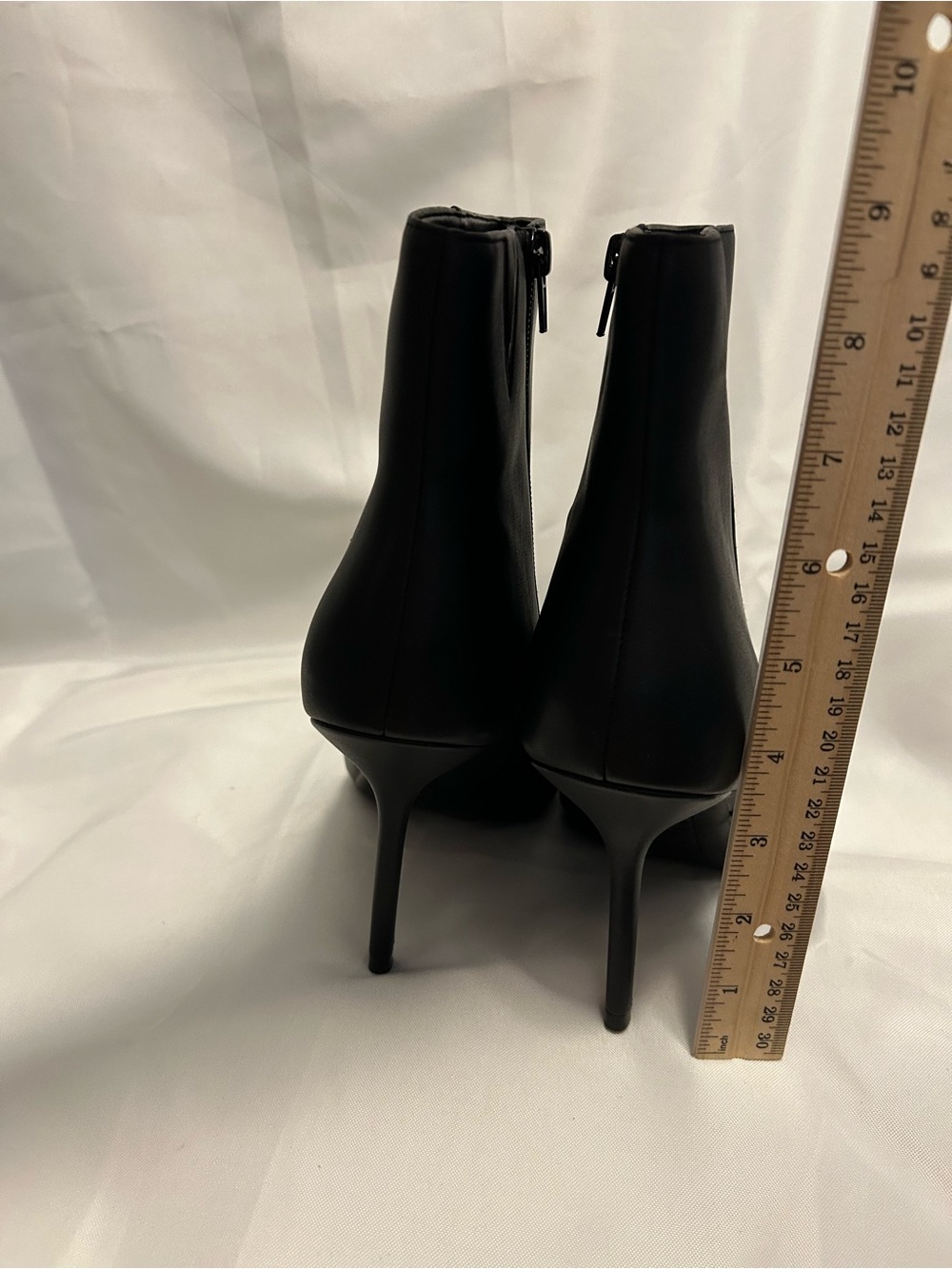 INC International Concepts Black Pointed Toe Stiletto Ankle Boot - Picture 3 of 7